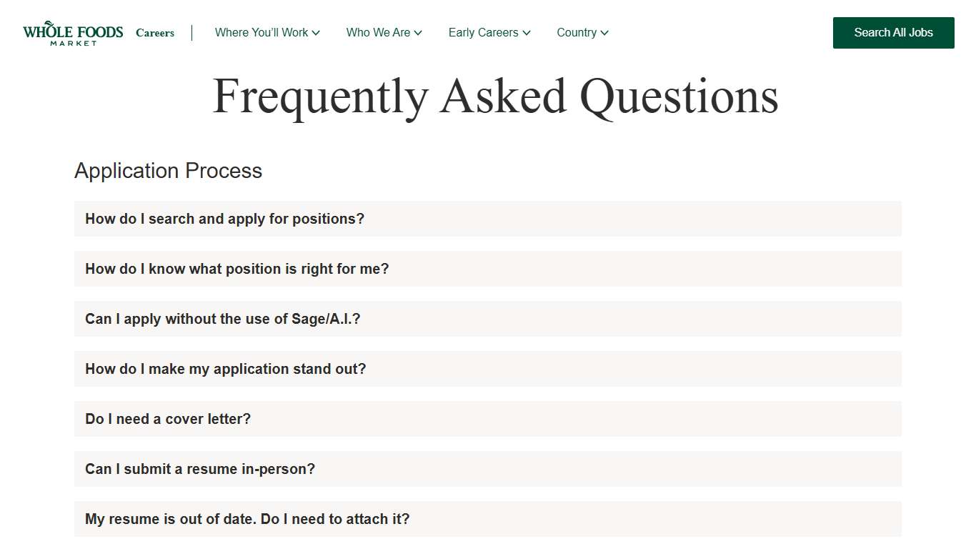 Frequently Asked Questions | Whole Foods Market