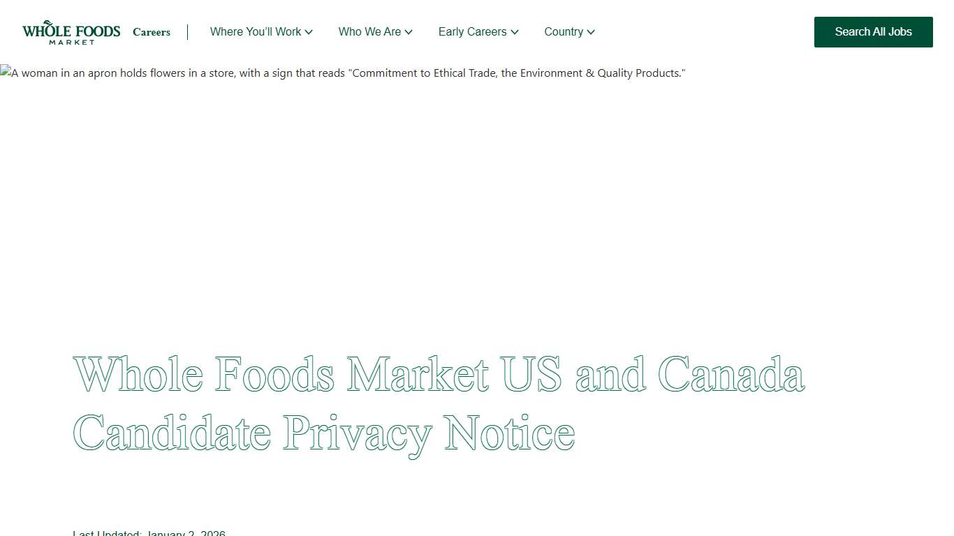 Privacy Notice | Whole Foods Market